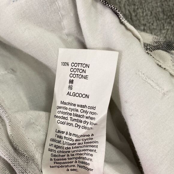 Gap Khakis Shorts Women's 2 Gray Geometric Print Chino Preppy Casual Summer - Picture 7 of 10